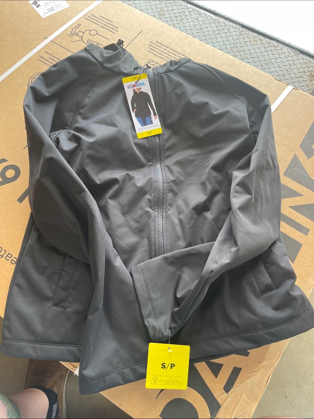 32 Degrees Black Lightweight Zip-Front Women's Jacket